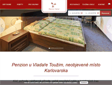 Tablet Screenshot of penziontouzim.cz